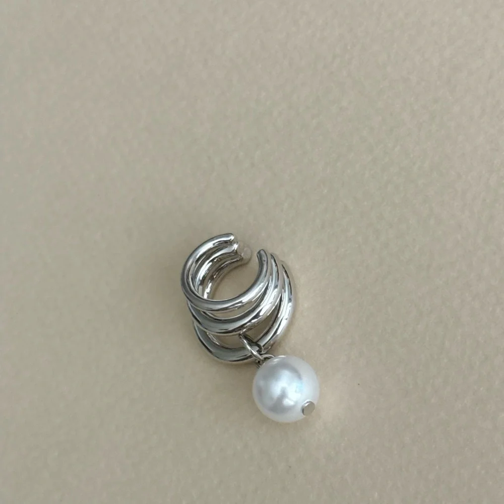 Pearl Drop Ear Cuff #2421 - Picture 2 of 4